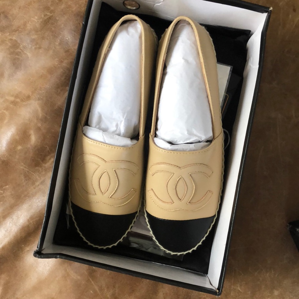 Chanel Espadrille Flats (dupes)